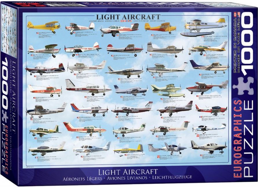 Пъзел Eurographics от 1000 части – Лека Авиация