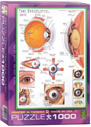 Пъзел Eurographics от 1000 части – Човешкото тяло, Око