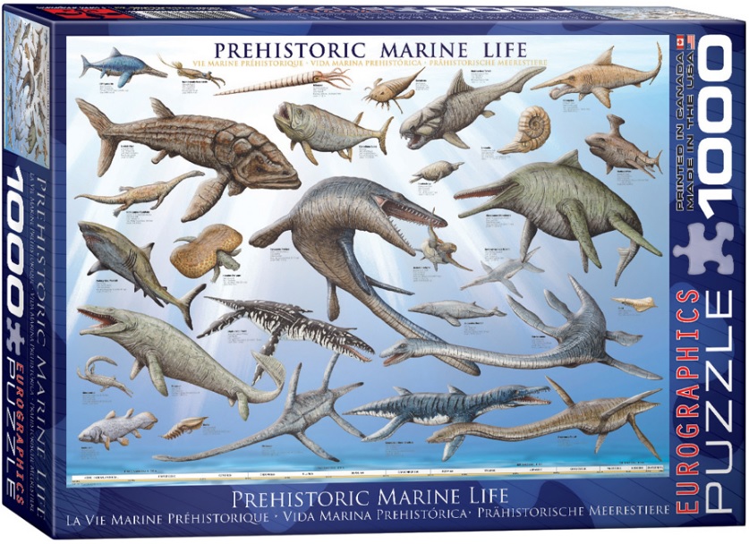 Пъзел Eurographics от 1000 части –  Праисторически живот в океана