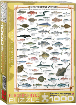 Пъзел Eurographics от 1000 части – Риба в Средиземноморието