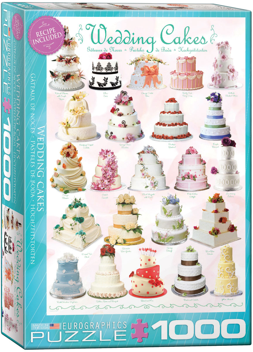 Пъзел Eurographics от 1000 части –  Сватбени торти