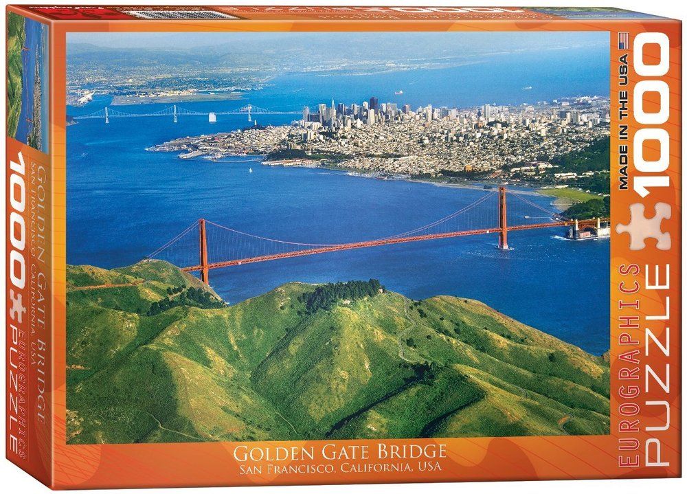 Пъзел Eurographics от 1000 части –  Голдън Гейт Бридж в Калифорния