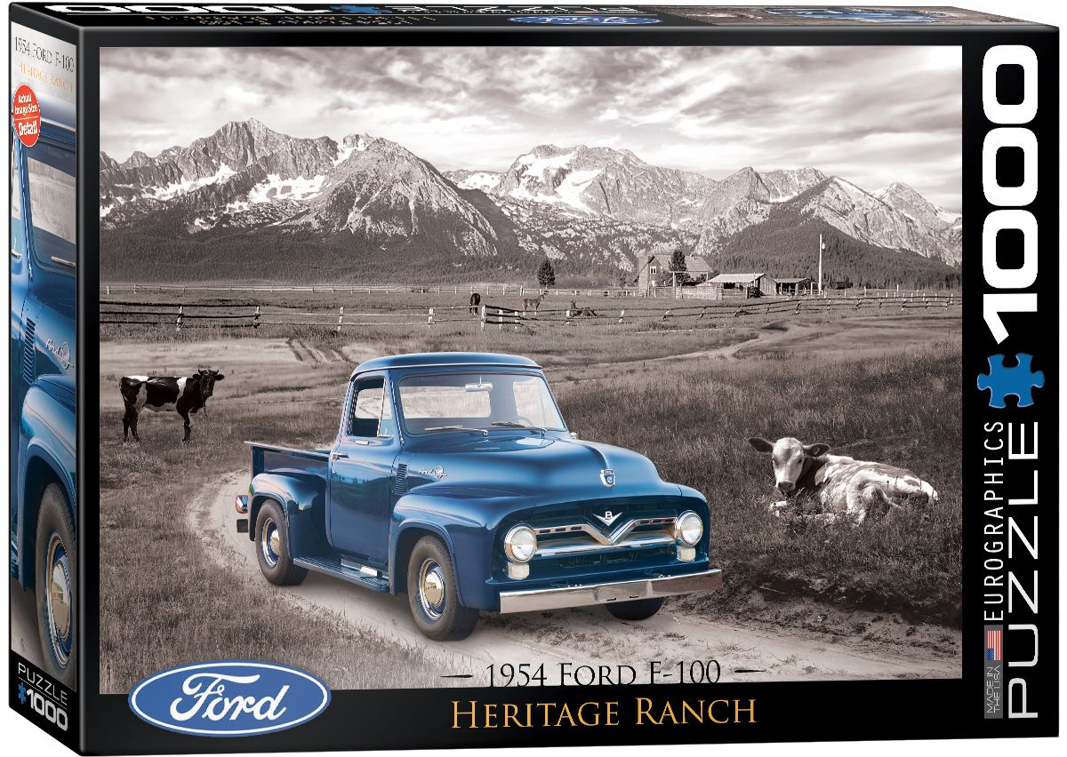 Пъзел Eurographics от 1000 части – Класически автомобил Форд от 1954 г.