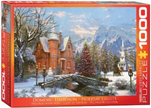 Пъзел Eurographics от 1000 части – Празнични светлини, Доминик Дейвисън