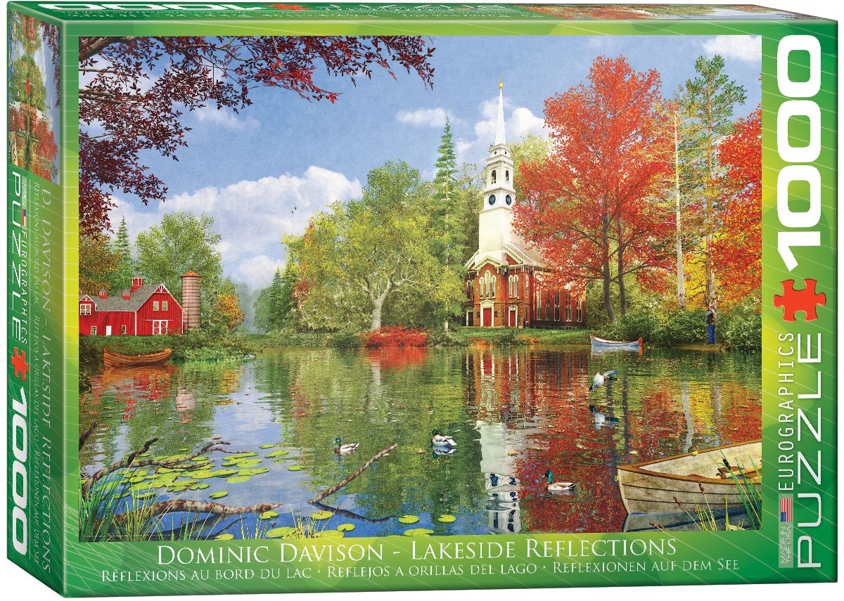 Пъзел Eurographics от 1000 части – Отражение в езерото, Доминик Дейвисън
