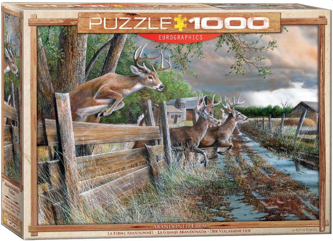 Пъзел Eurographics от 1000 части - Изоставена ферма, Кевин Даниел