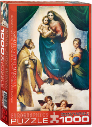 Пъзел Eurographics от 1000 части – Сикстинската Мадона, Рафаело Санцио