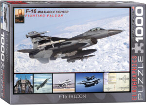 Пъзел Eurographics от 1000 части – Изтребител F-16 Falcon