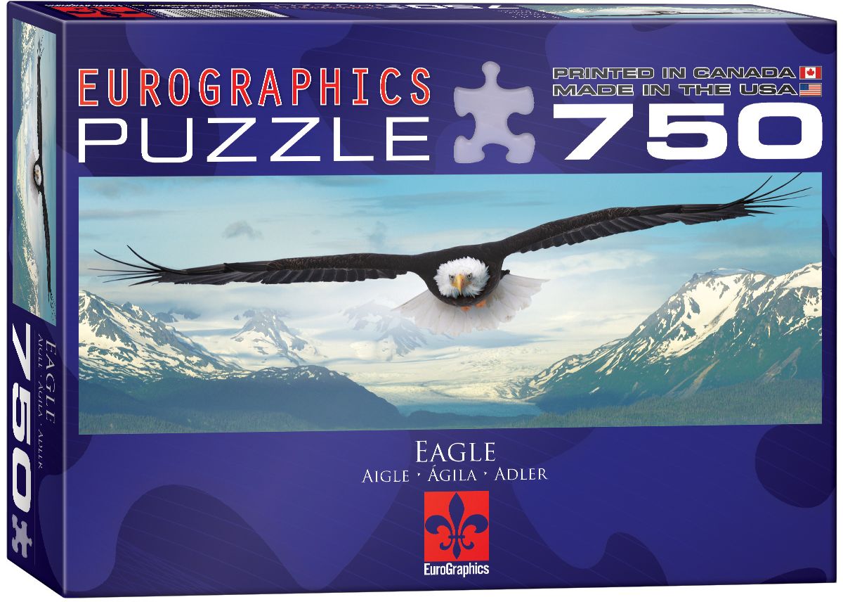 Панорамен пъзел Eurographics от 750 части – Орел