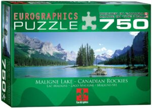 Панорамен пъзел Eurographics от 750 части – Езеро в Канада