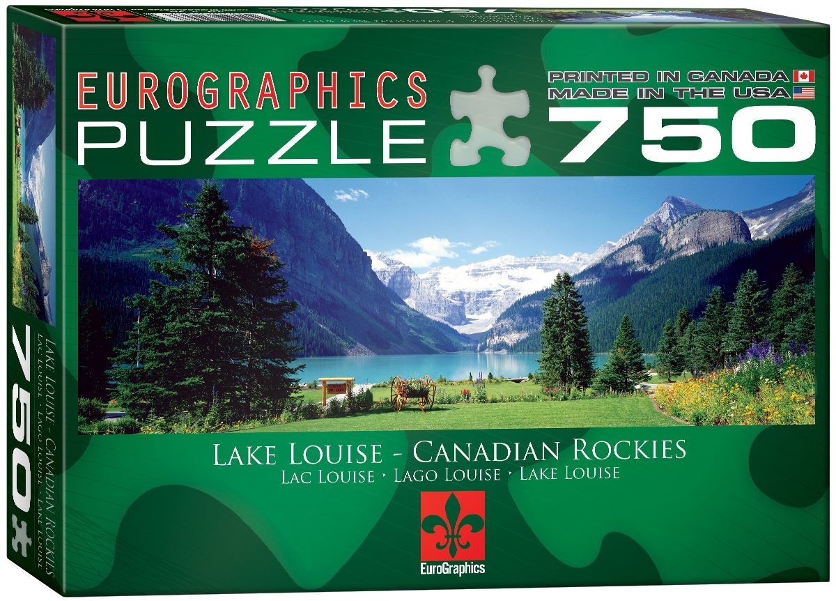 Панорамен пъзел Eurographics от 750 части – Езерото Луис, Канада