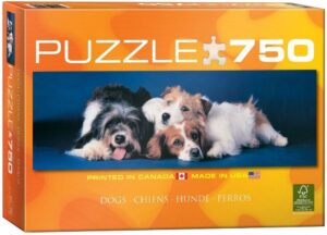 Панорамен пъзел Eurographics от 750 части – Кученца