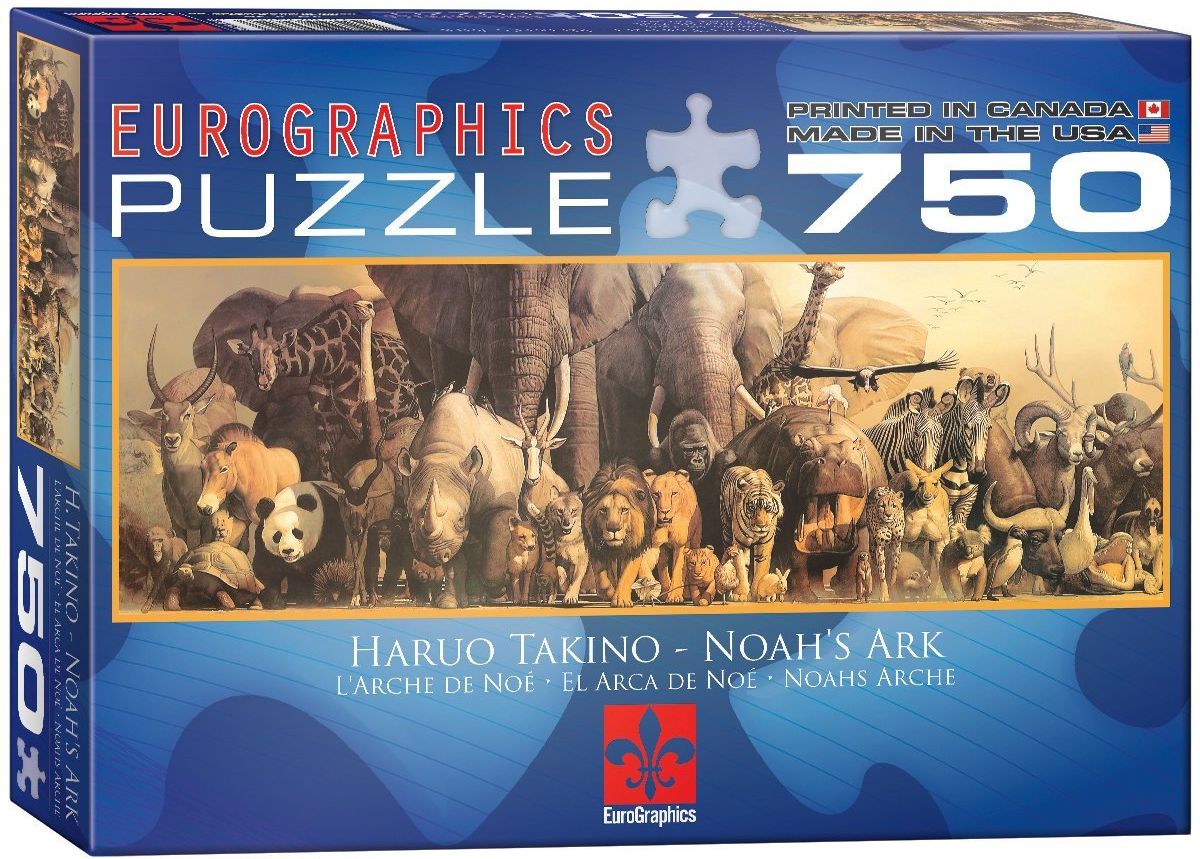 Панорамен пъзел Eurographics от 750 части – Ноевия ковчег, Харуо Такино