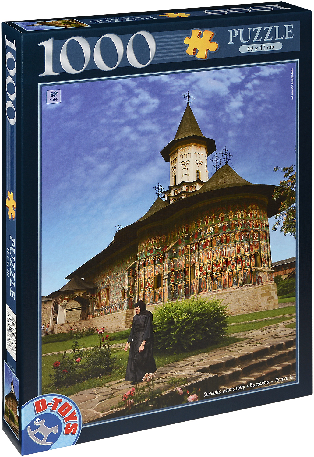 Пъзел D-Toys от 1000 части - Манастира Сучевица, Румъния