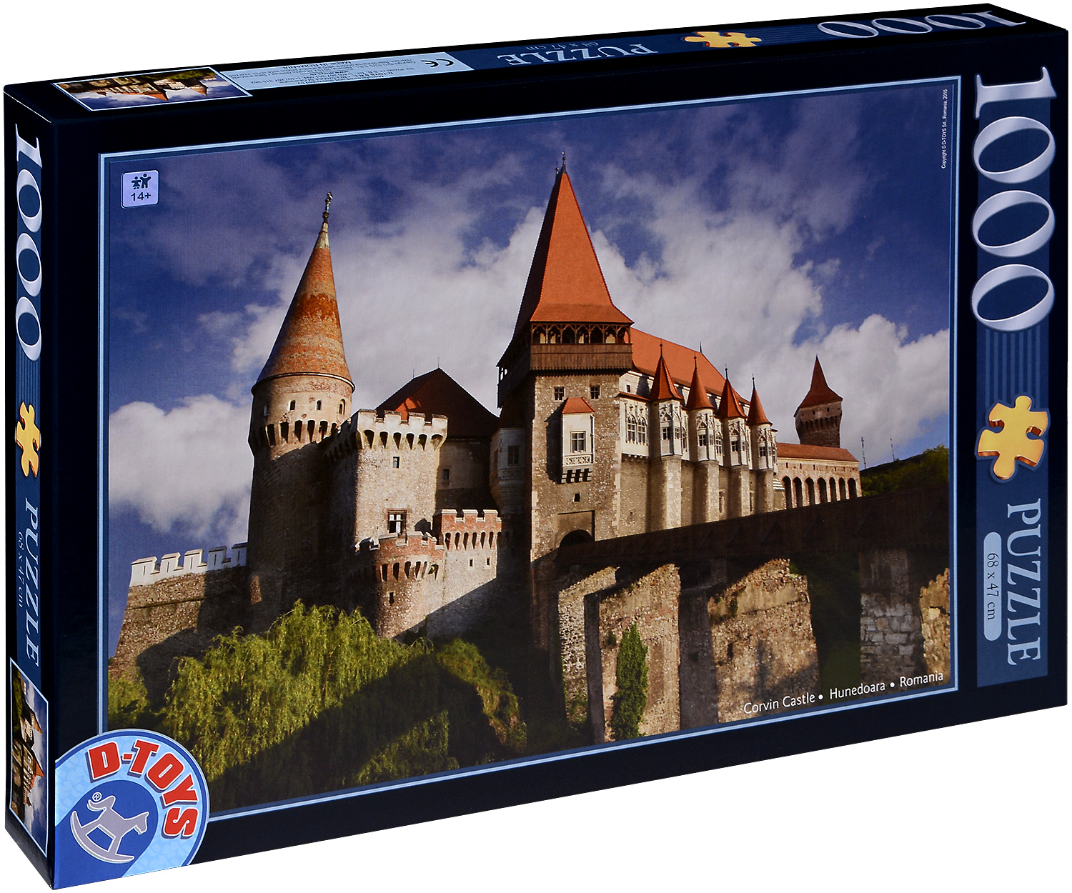 Пъзел D-Toys от 1000 части - Замъка Корвин, Румъния