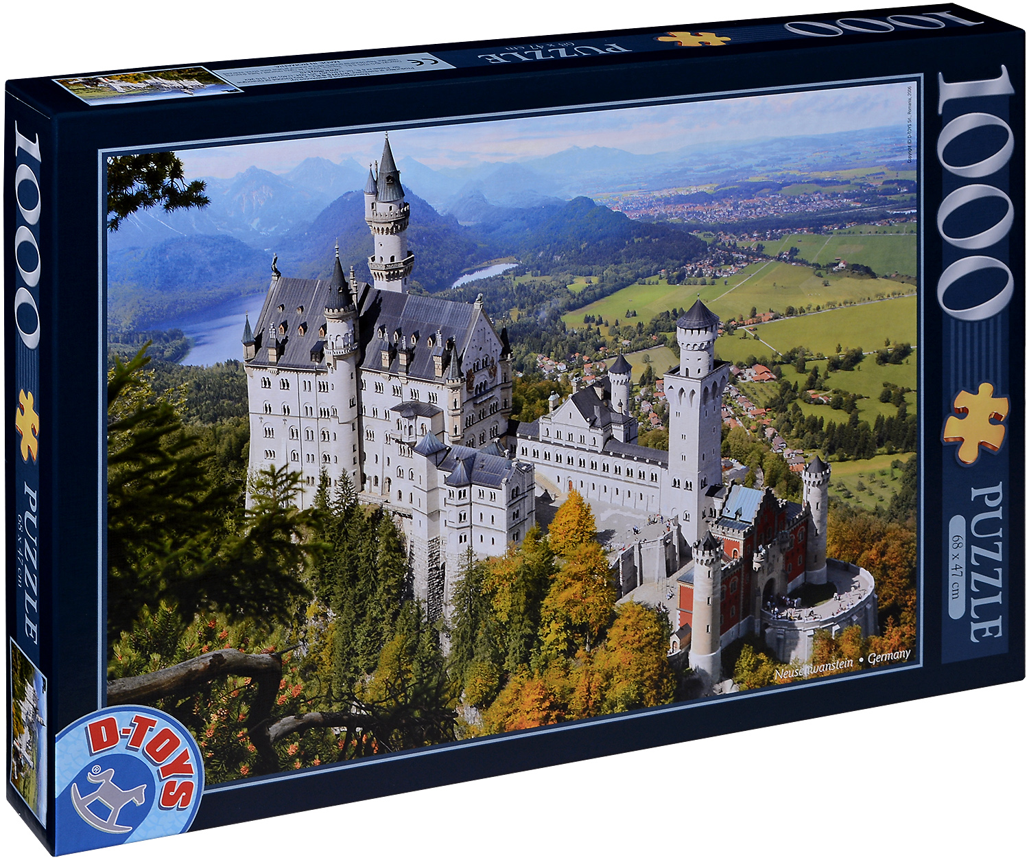 Пъзел D-Toys от 1000 части - Замъкът Нойшванщайн, Германия