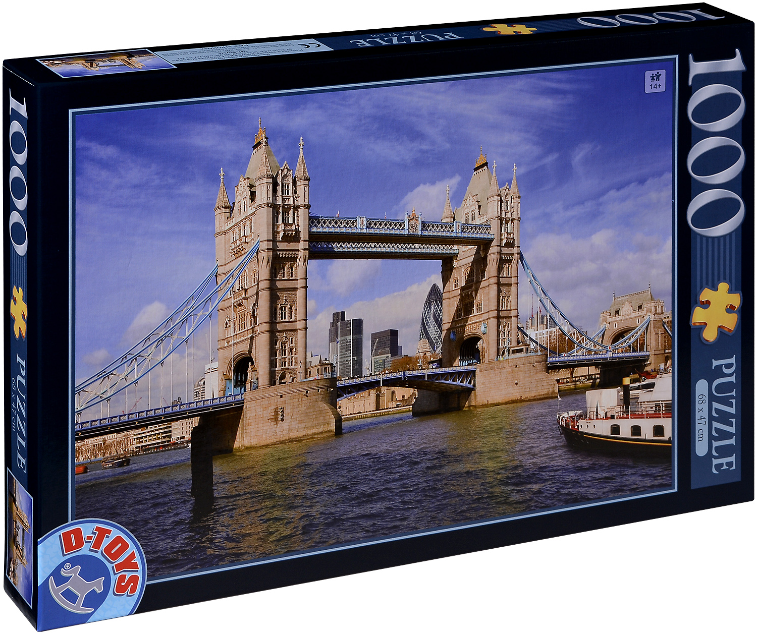 Пъзел D-Toys от 1000 части - Тауър Бридж, Лондон