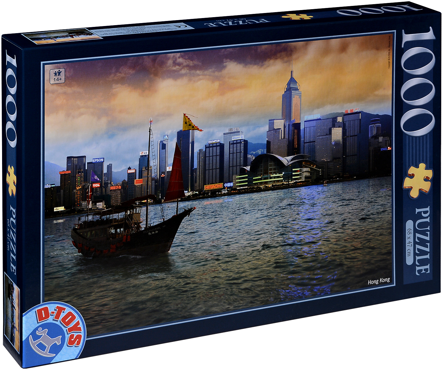 Пъзел D-Toys от 1000 части - Хонг Конг