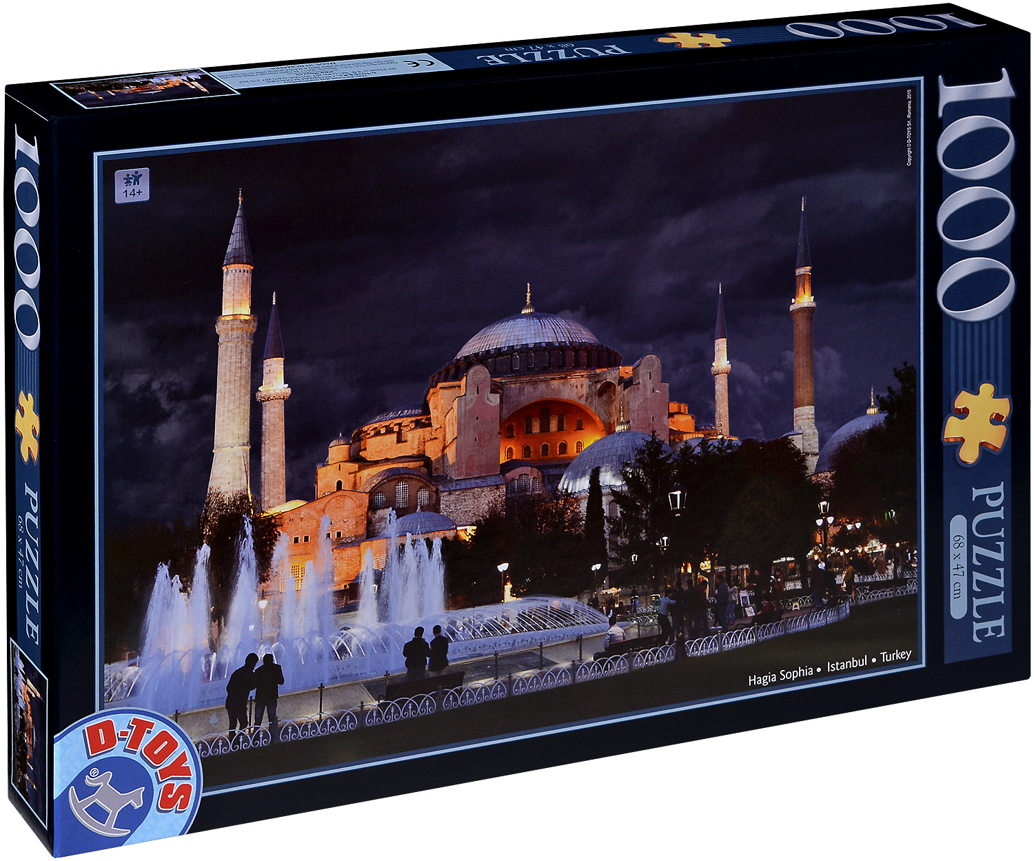 Пъзел D-Toys от 1000 части - Църквата Света София, Истанбул