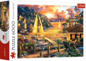 Пъзел Trefl от 6000 части - Улови мечите, Чък Пинсън