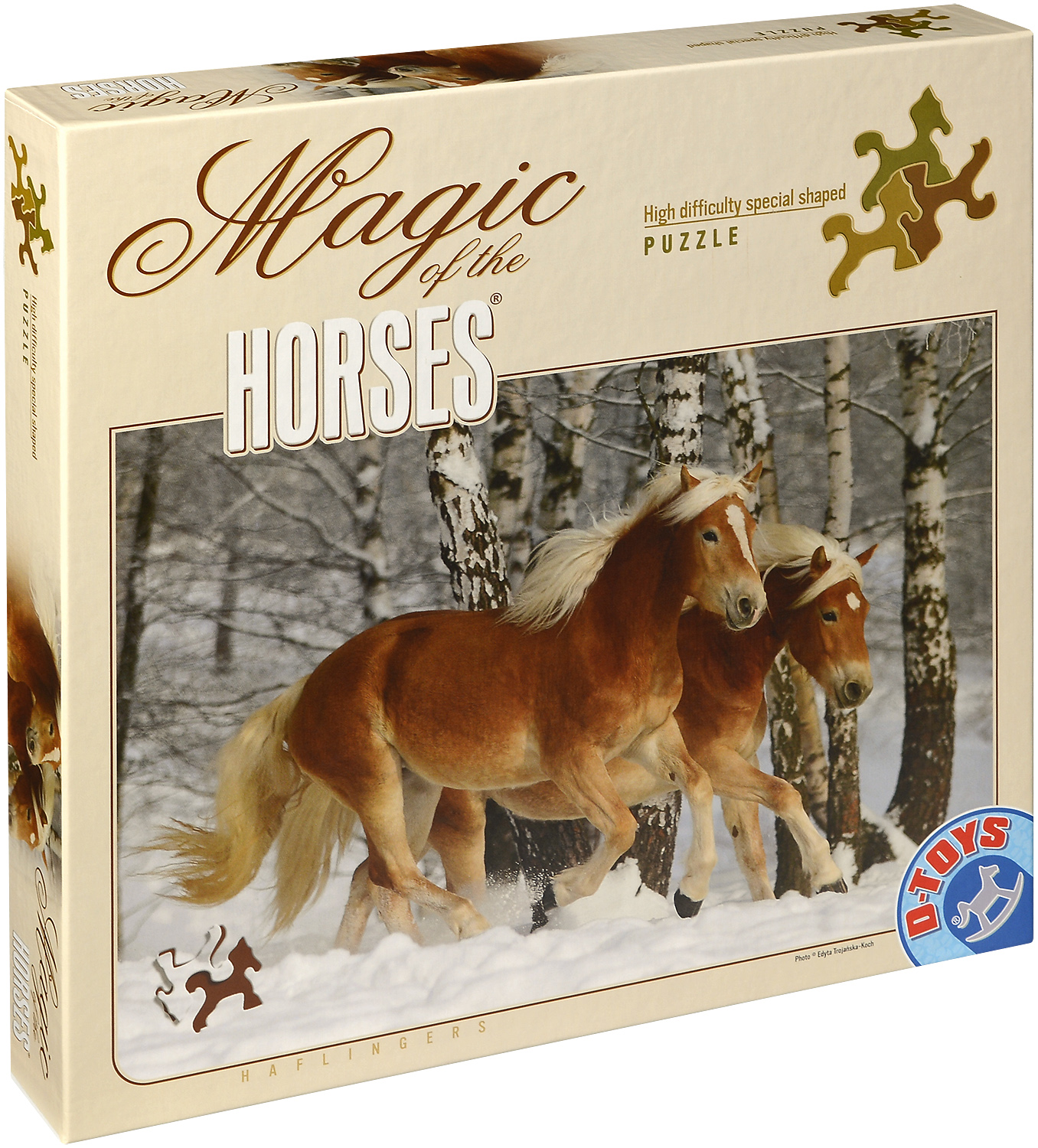 Пъзел D-Toys от 239 части - Магията на конете, Хафлингер III, Едита Троянска