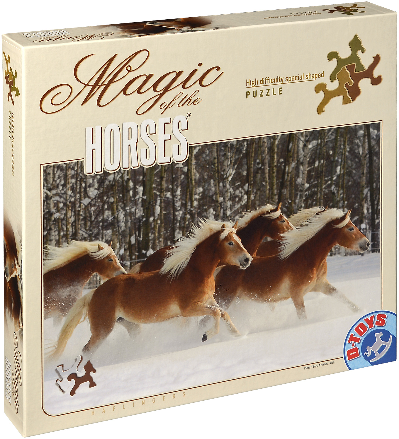 Пъзел D-Toys от 239 части - Магията на конете, Хафлингер IV, Едита Троянска