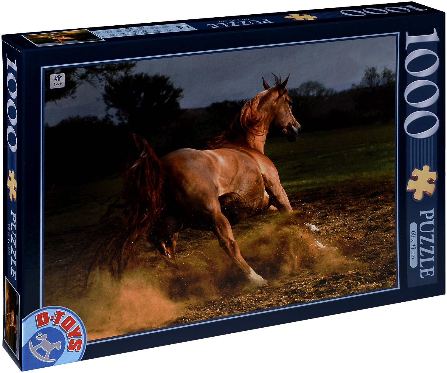 Пъзел D-Toys от 1000 части - Буен кон, Войтек Квятковски