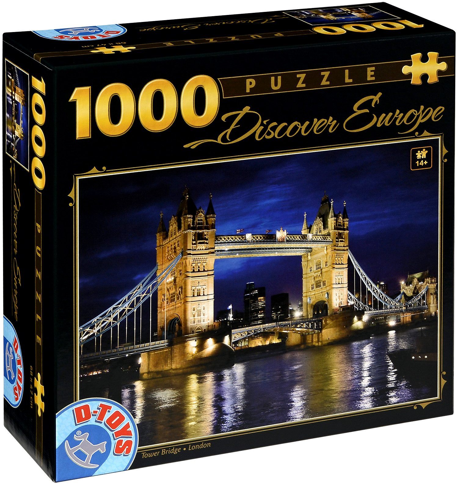 Пъзел D-Toys от 1000 части - Тауър Бридж, Лондон