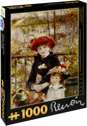 Пъзел D-Toys от 1000 части – Две сестри (На терасата), Пиер Реноар