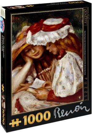 Пъзел D-Toys от 1000 части – Две момичета четат, Пиер Реноар