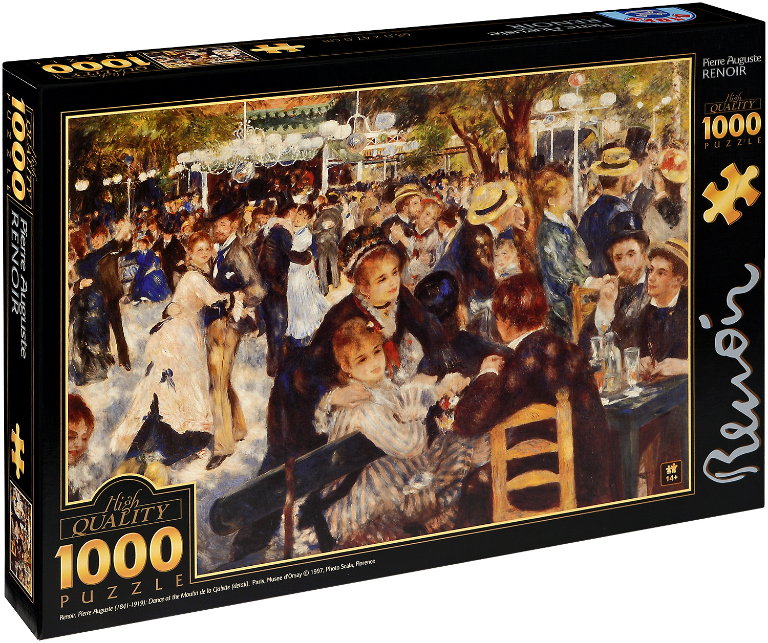 Пъзел D-Toys от 1000 части - Бал в Мулен дьо ла Галет, Пиер Реноар