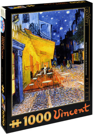 Пъзел D-Toys от 1000 части – Кафе тераса през нощта, Винсент ван Гог