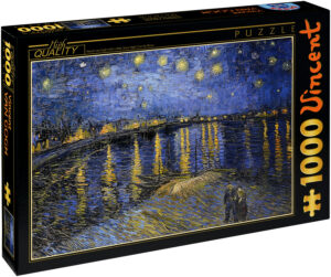 Пъзел D-Toys от 1000 части – Звездна нощ над Рона, Винсент ван Гог