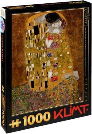 Пъзел D-Toys от 1000 части – Целувката, Густав Климт