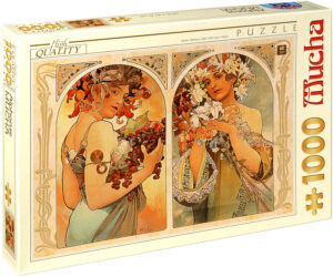 Пъзел D-Toys от 1000 части – Плод и цвете, Алфонс Муха