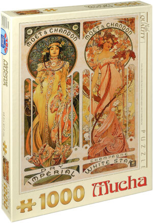 Пъзел D-Toys от 1000 части – Moët & Chandon White Star, Алфонс Муха