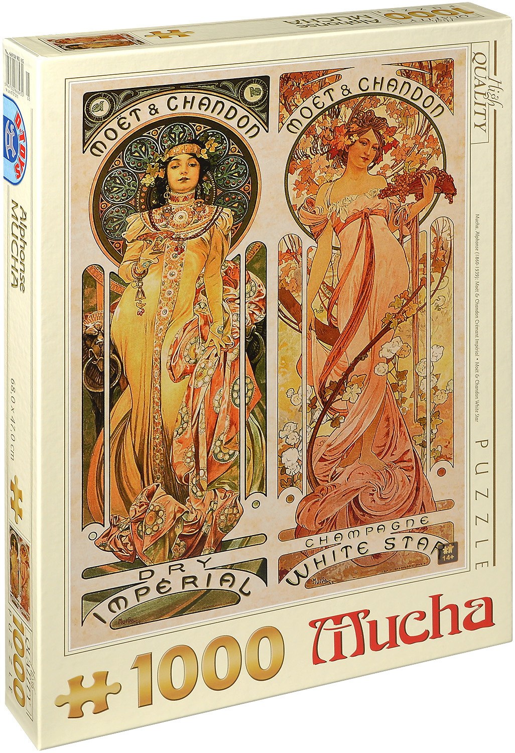 Пъзел D-Toys от 1000 части – Moët & Chandon White Star, Алфонс Муха