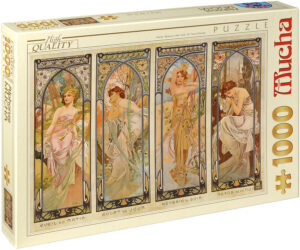 Пъзел D-Toys от 1000 части – Моментите от деня, Алфонс Муха