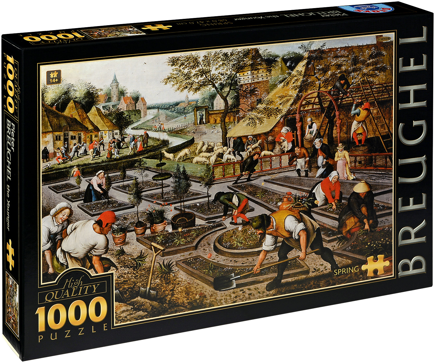 Пъзел D-Toys от 1000 части – Пролет, Питер Брьогел Млади