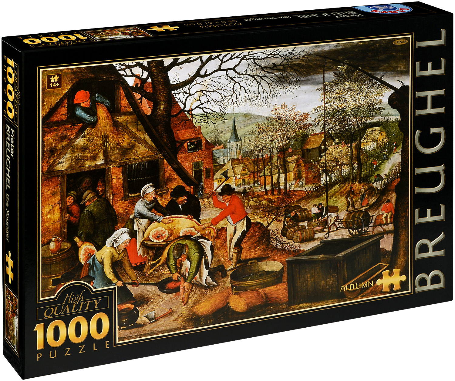 Пъзел D-Toys от 1000 части – Есен, Питер Брьогел Млади