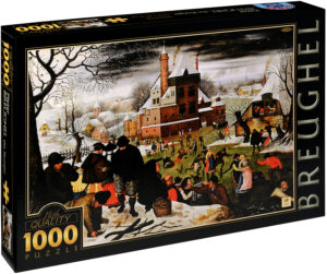 Пъзел D-Toys от 1000 части – Зима, Питер Брьогел Млади