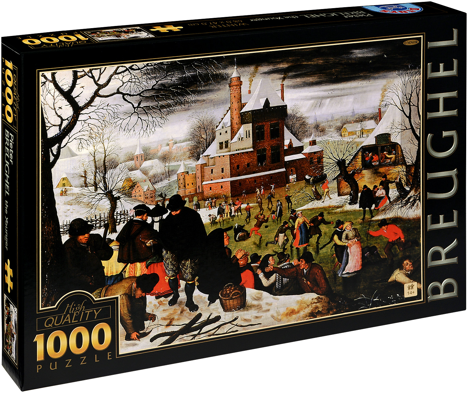 Пъзел D-Toys от 1000 части – Зима, Питер Брьогел Млади