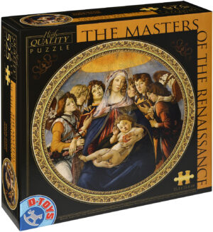 Кръгъл пъзел D-Toys от 525 части - Мадона делла Мелаграна, Сандро Ботичели