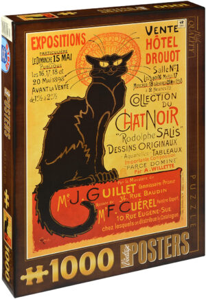 Пъзел D-Toys от 1000 части - Кабаре Chat Noir, Теофил Александър Стейнлен