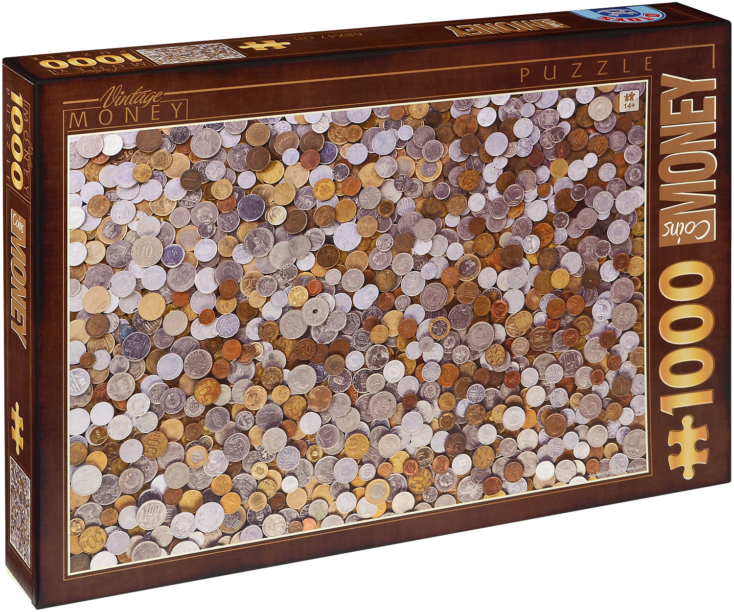 Пъзел D-Toys от 1000 части - Монети