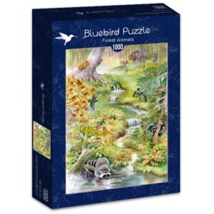 Пъзел Bluebird от 1000 части - Горски животни