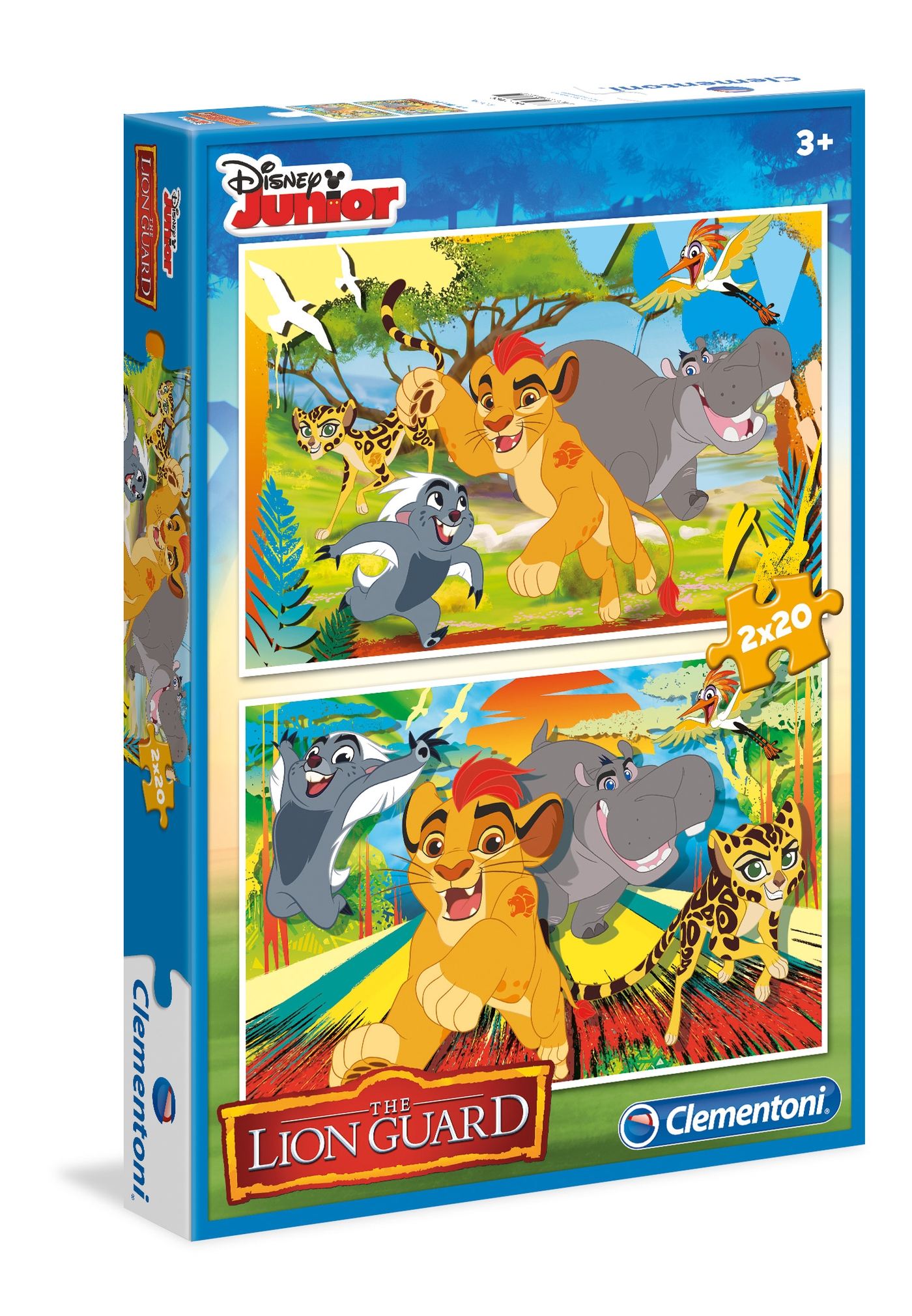 Пъзел Clementoni от 2 x 20 части - Пазител на лъвските земи