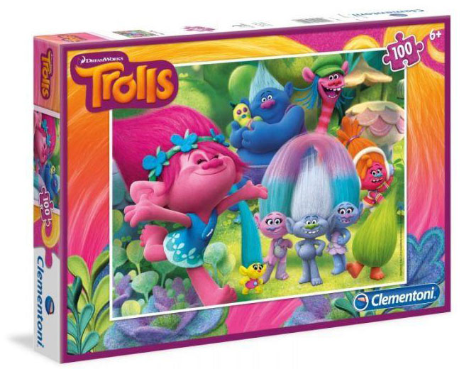 Пъзел Clementoni от 100 части - Тролчета
