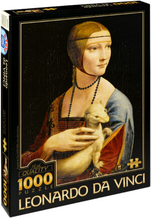 Пъзел D-Toys от 1000 части – Дамата с хермелина, Леонардо да Винчи