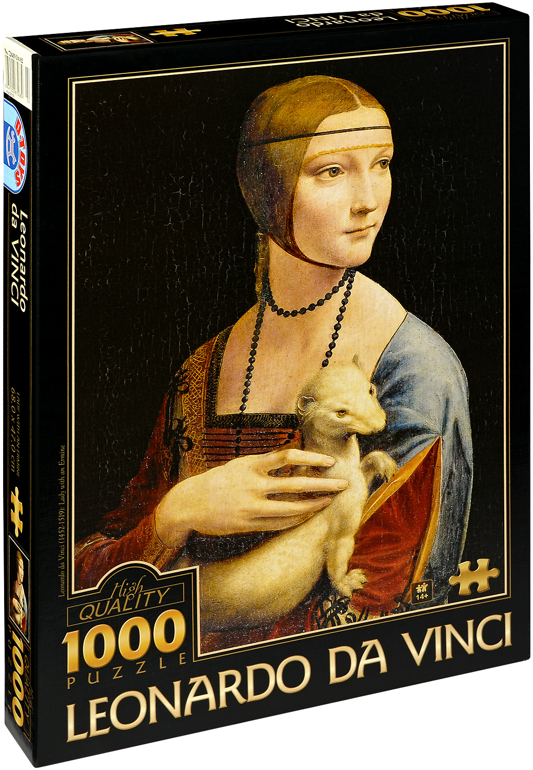Пъзел D-Toys от 1000 части – Дамата с хермелина, Леонардо да Винчи